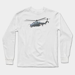 Russian Attack Helicopter Mi-24 Long Sleeve T-Shirt